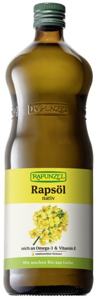 Rapunzel Rapsöl nativ, 1 ltr Flasche