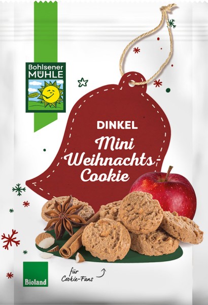 Dinkel Mini Weihnachts Cookie 125g