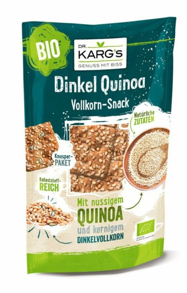 DR. KARG Knäckebrot Snack Dinkel Quinoa, 110 g Beu