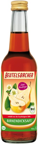 Beutelsbacher Bio Birnendicksaft, 0,33 L Flasche