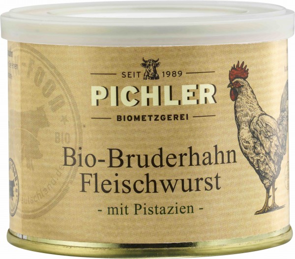 Biometzgerei Pichler Bruderhahn Fleischwurst Pista
