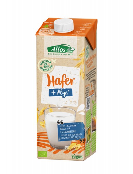 Allos Hafer Alge Drink, 1 Ltr, 1 L Packung