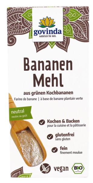 Govinda Bananenmehl, 350 gr Packung -glutenfrei-