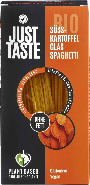 Just Taste Süsskartoffel Glas Spaghetti, 250 gr Packung