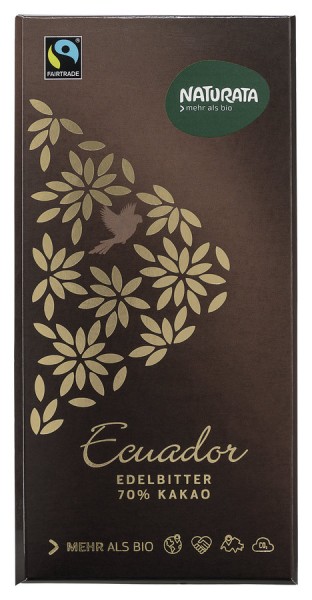 Edelbitter Schokolade Ecuador 70% 100g