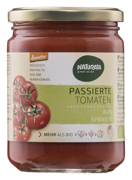 Naturata Tomatenpüree, 400 gr Glas