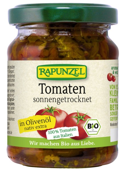Rapunzel Getrocknete Tomaten in Olivenöl, aromatis