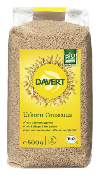 Davert Urkorn Couscous aus Emmer, 500 g Packung