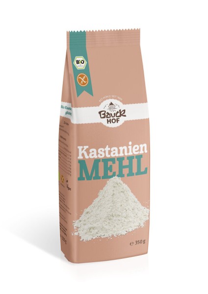 Bauckhof Kastanienmehl, 350 gr Packung -glutenfrei