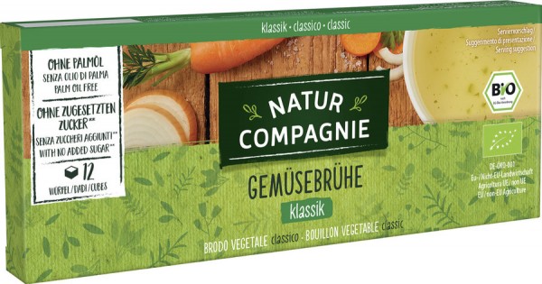 Natur Comp Klare Gemüsebrühe, 126 gr Packung