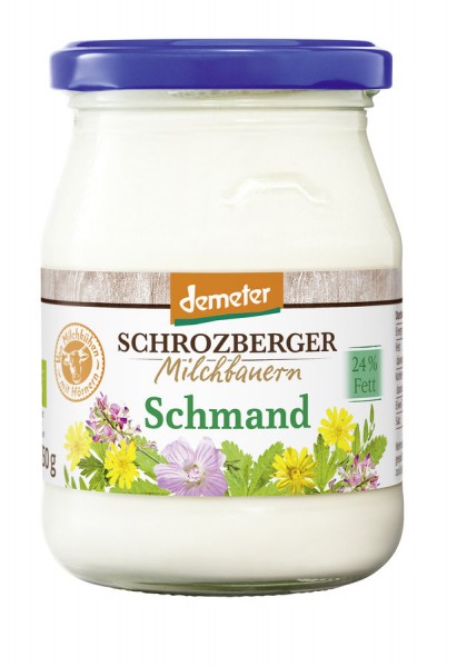 Schrozberger Milchbauern Schmand, 250 gr Glas