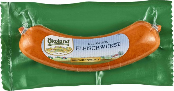 Bio Delikatess Fleischwurst, 180 gr