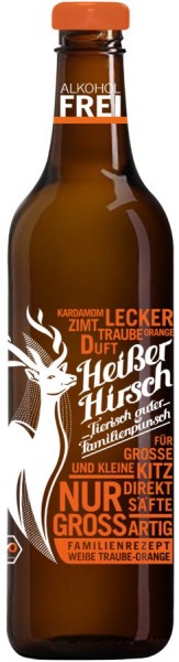 Familienpunsch Heißer Hirsch orange 0,75Ltr