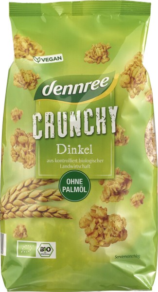 dennree Dinkel Crunchy, ohne Palmöl 750 gr Packung