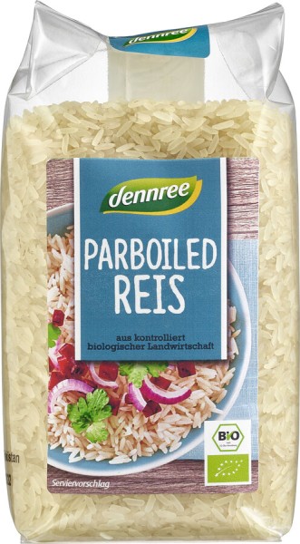 dennree Parboiled Reis, Pakistan, 500 gr Packung