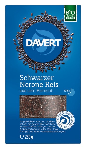 Davert Schwarzer Nerone Reis, 250 gr Packung