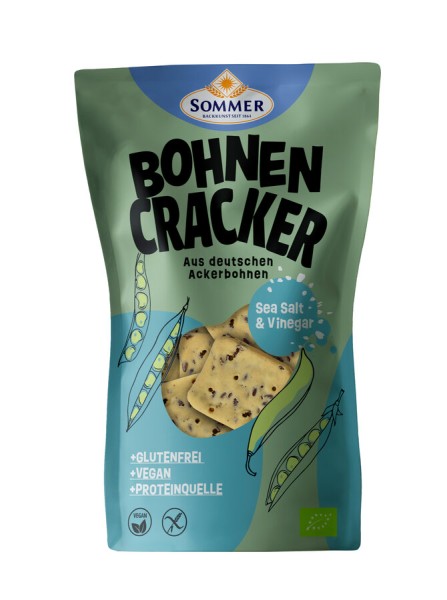 Sommer &amp; Co. Bohnen Cracker Salt&amp;Vinegar glutenfre