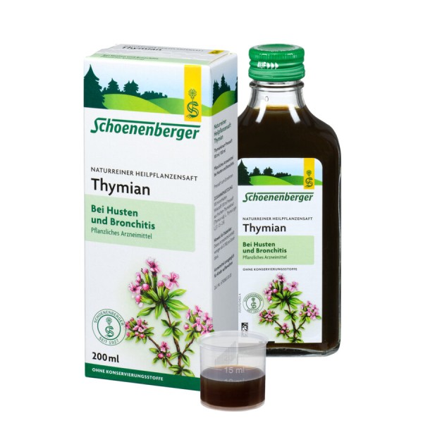 Schoenenberger Thymian-Saft, 200 ml Flasche