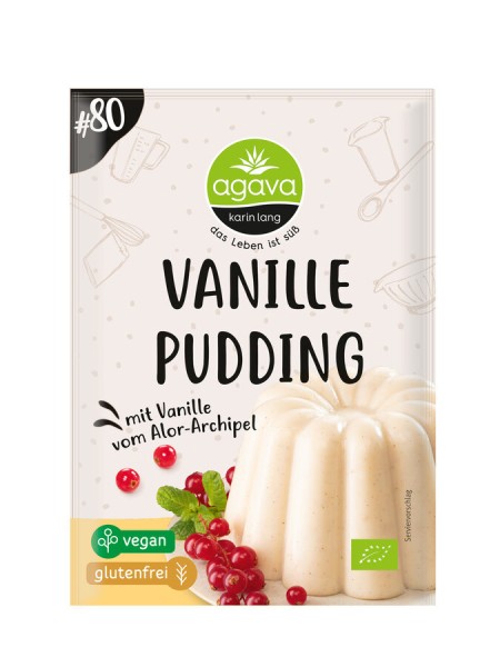Agava Vanillepudding, 33 gr Beutel