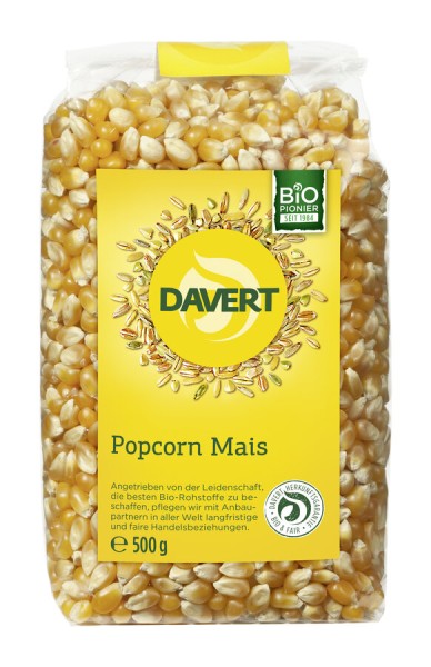 Davert Popcorn Mais, 500 gr Packung