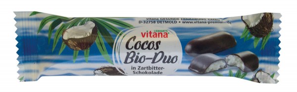 Cocos Duo Riegel Zartbitter 40g