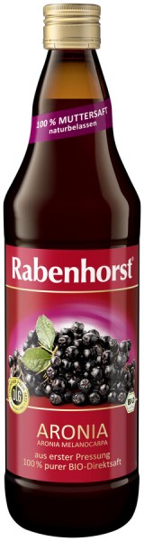 Rabenhorst Aronia Muttersaft, 0,75 ltr Flasche