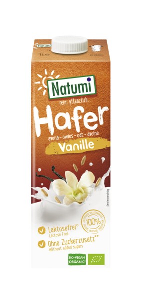 Natumi Hafer-Drink Vanille, 1 ltr Packung