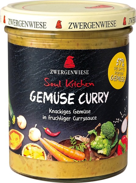 Zwergenwiese Soul Kitchen Gemüse Curry, 370 gr Gla