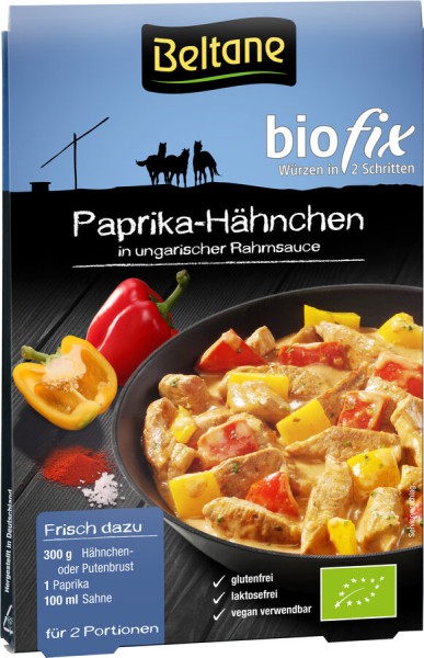 Beltane biofix - Paprika Hähnchen, 20,6 gr Beutel