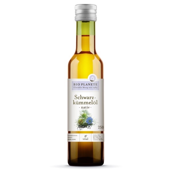 BIO PLANÈTE Schwarzkümmelöl nativ, 250 ml Flasche