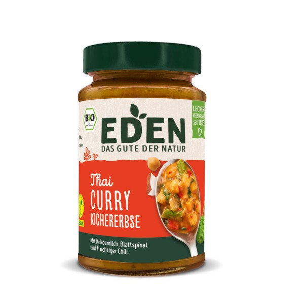 Eden Thai Curry Kichererbse, 400 g Glas