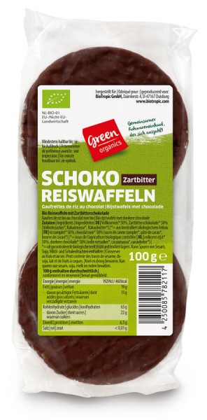 GREEN Zartbitter Schoko Reiswaffeln 100g