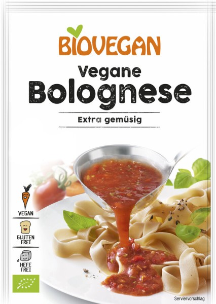Biovegan Bolognese Sauce, reicht für 0,25 ltr Wass