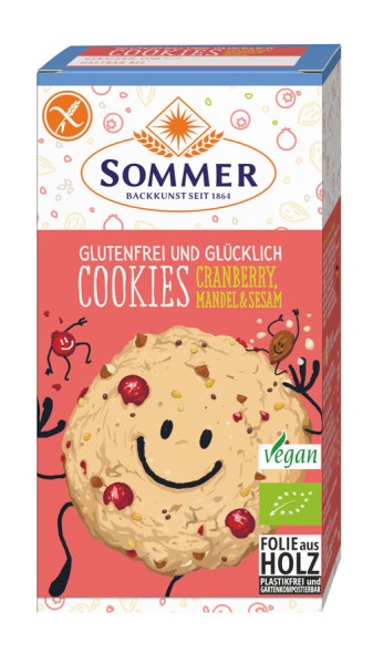 Sommer &amp; Co. Cookies Cranberry Mandel, 125 g Packu