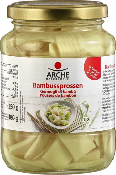 Arche Naturküche Bambussprossen, 350 gr Glas (180