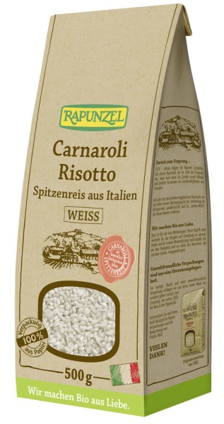 Rapunzel Carnaroli Risotto Spitzenreis weiß, 500 g