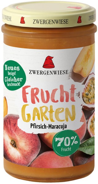 Zwergenwiese FruchtGarten Pfirsich-Maracuja, 225 g