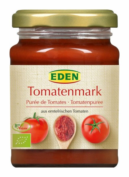 Eden Tomatenmark, 100 gr Glas