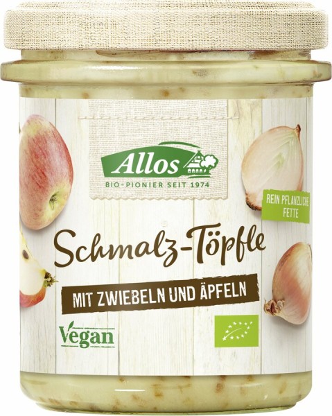 Allos Schmalz-Töpfle mit Zwiebeln und Apfel, 150 g