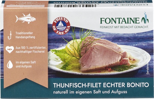 Fontaine Thunfisch - Echter Bonito, naturell, 120