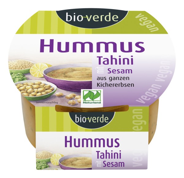 bio-verde Hummus Tahini, 150 gr Becher