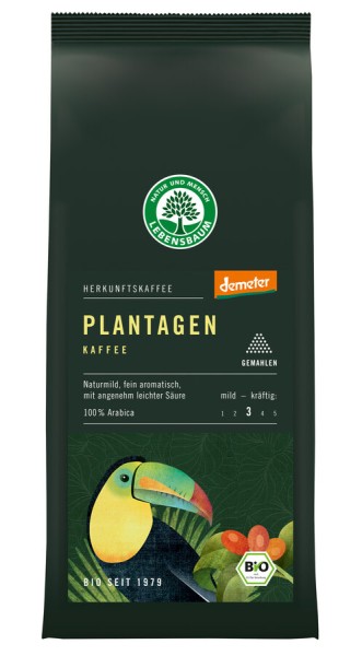 Lebensb Plantagenkaffee, gemahlen, 250 gr Packung