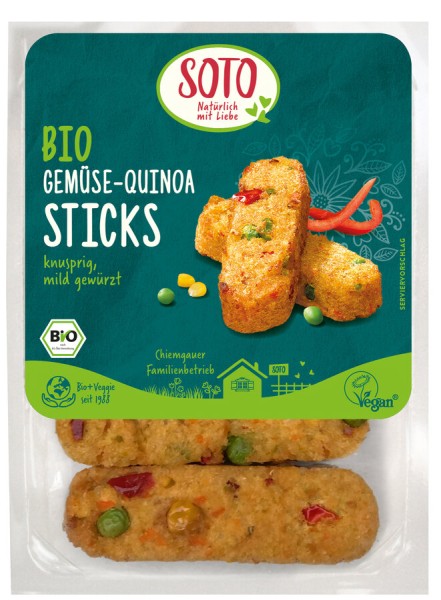 SOTO Gemüse-Quinoa Sticks, 170 g Packung