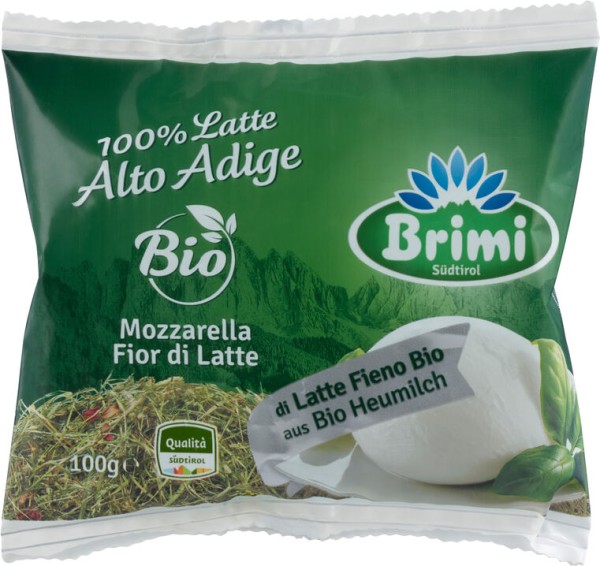 Brimi Heumilch Mozzarella, 180 g Beutel (100 gr) , mind. 40%