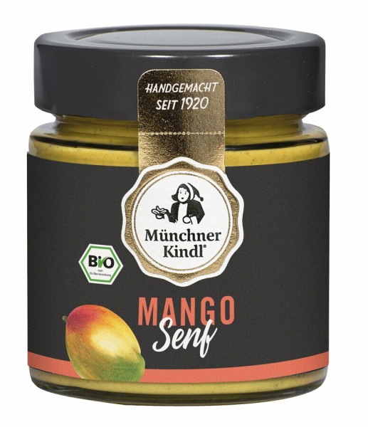 Münchner Kindl Senf Mango Senf, 125 ml Glas
