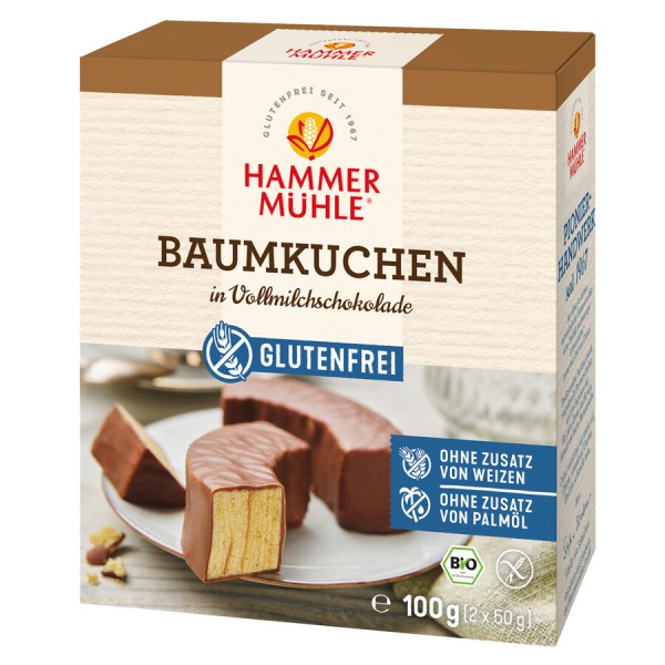 Hammermühle Baumkuchen Vollmilch, 100 g Schachtel