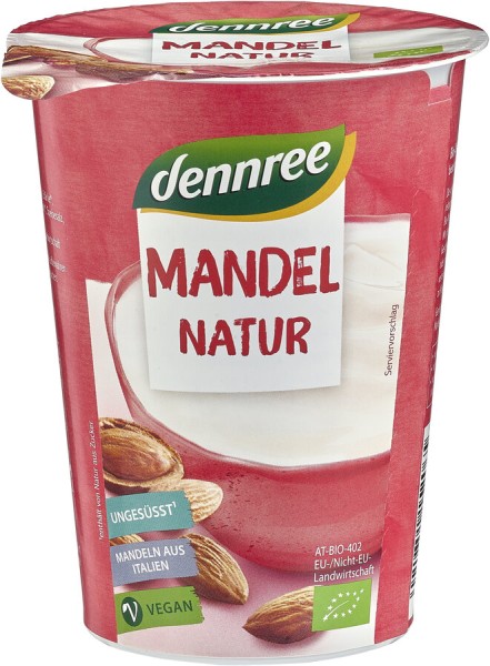 dennree Joghurtalternative Mandel Natur, 400 gr Be
