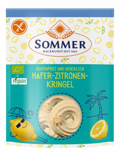 Sommer &amp; Co. Hafer-Zitronen-Kringel, 100 g Packung