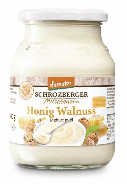 Schrozberger Milchbauern Saisonjoghurt Honig-Walnu