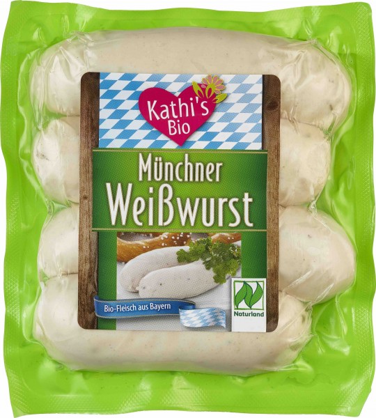 Kathi&#039;s Bio Münchner Weißwurst, 240 gr